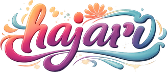 hajari ব্র্যান্ডের উষ্ণ বাদামি লোগো
